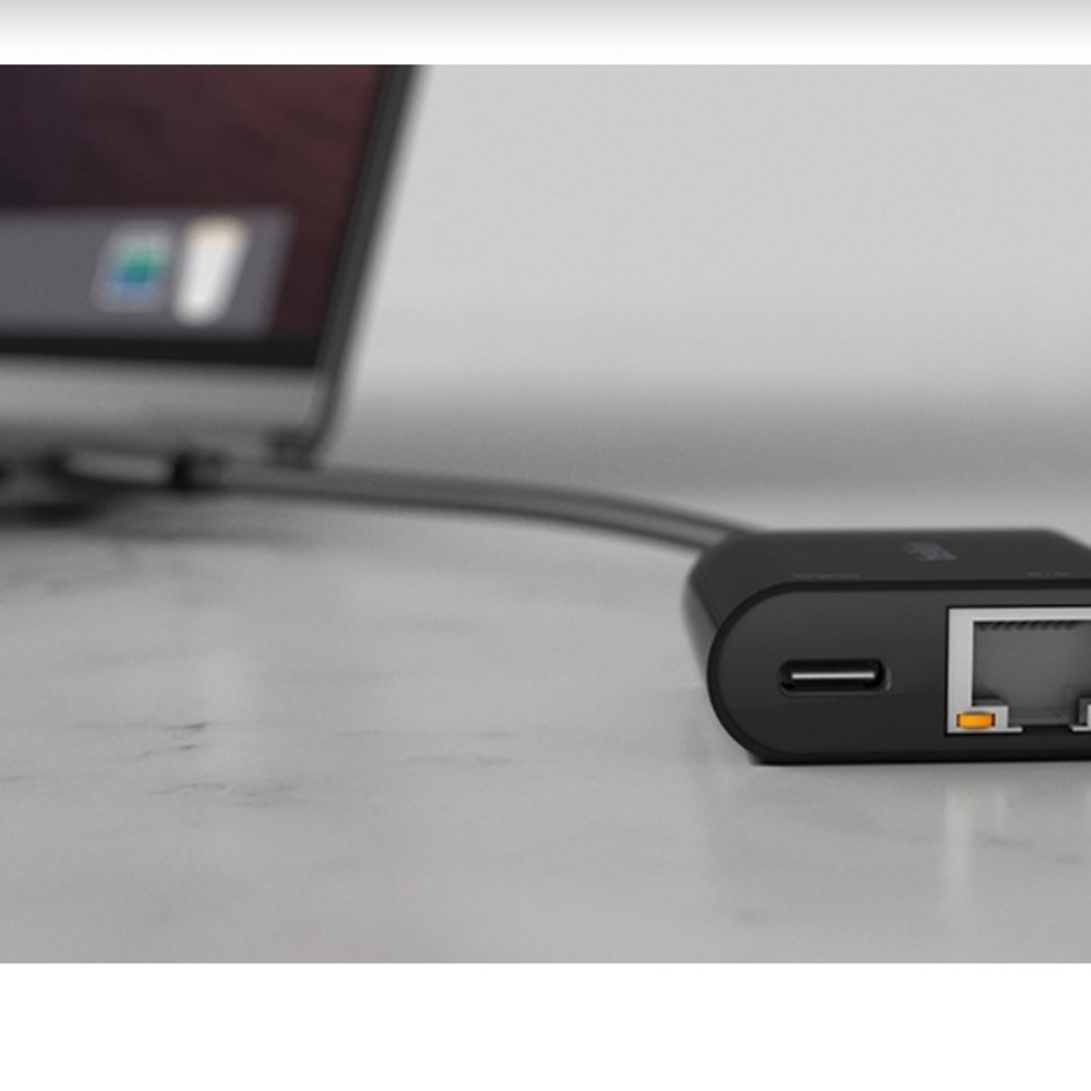 belkin NEW USB-C to Ethernet + Charge Adapter